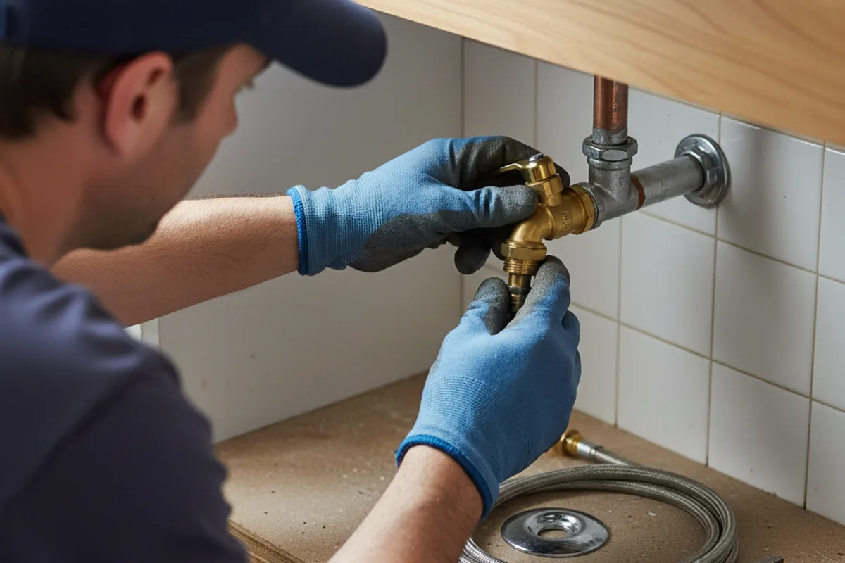 Shutoff valve and fitting work during Emergency Plumbing in Sahuarita